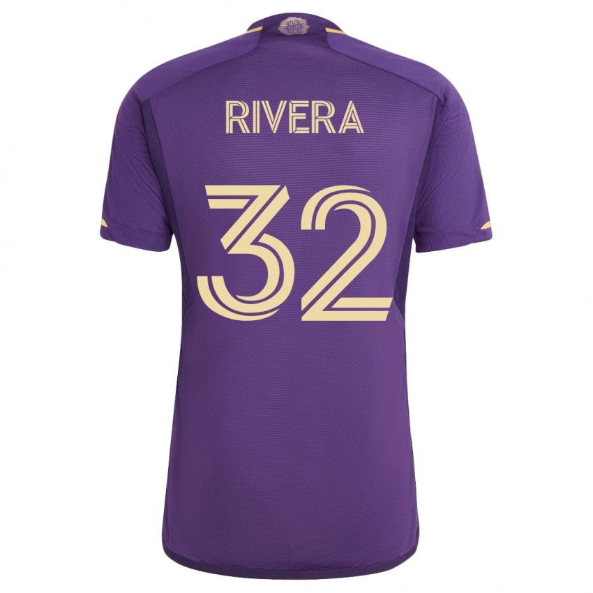Kinderen Wilfredo Rivera #32 Viooltje Thuisshirt Thuistenue 2023/24 T-Shirt