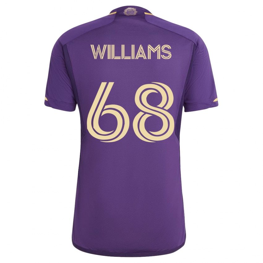 Kinderen Thomas Williams #68 Viooltje Thuisshirt Thuistenue 2023/24 T-Shirt