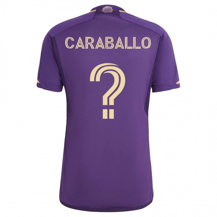 Kinderen Gustavo Caraballo #0 Viooltje Thuisshirt Thuistenue 2023/24 T-Shirt