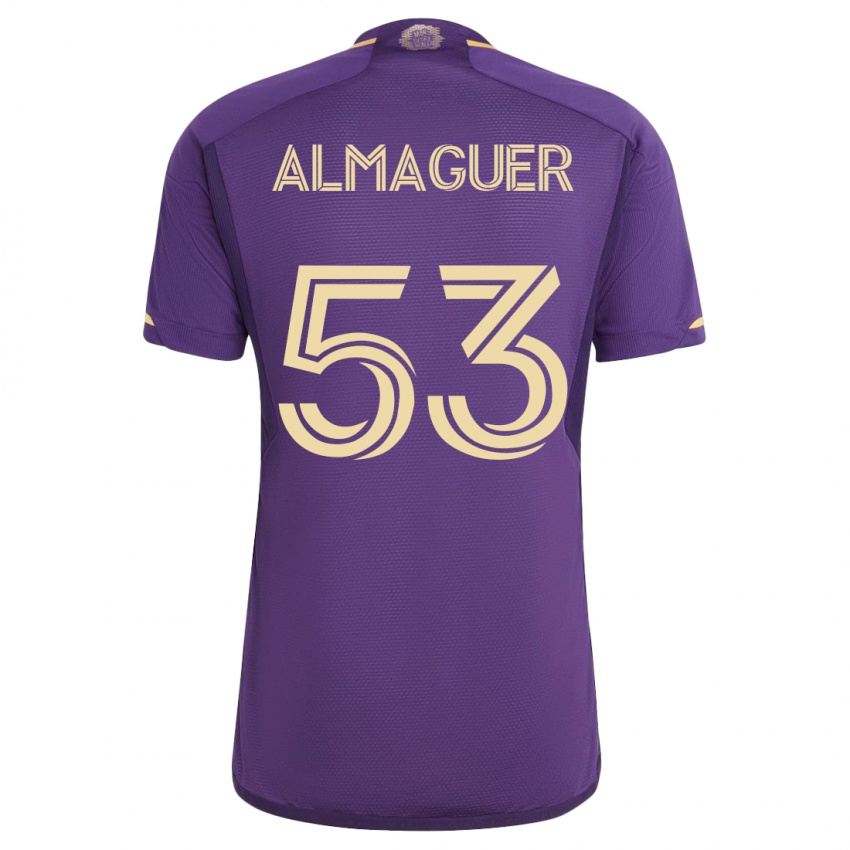 Kinderen Jorge Almaguer #53 Viooltje Thuisshirt Thuistenue 2023/24 T-Shirt