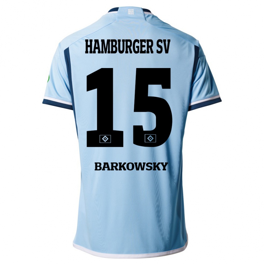 Kinderen Finn Barkowsky #15 Blauw Uitshirt Uittenue 2023/24 T-Shirt
