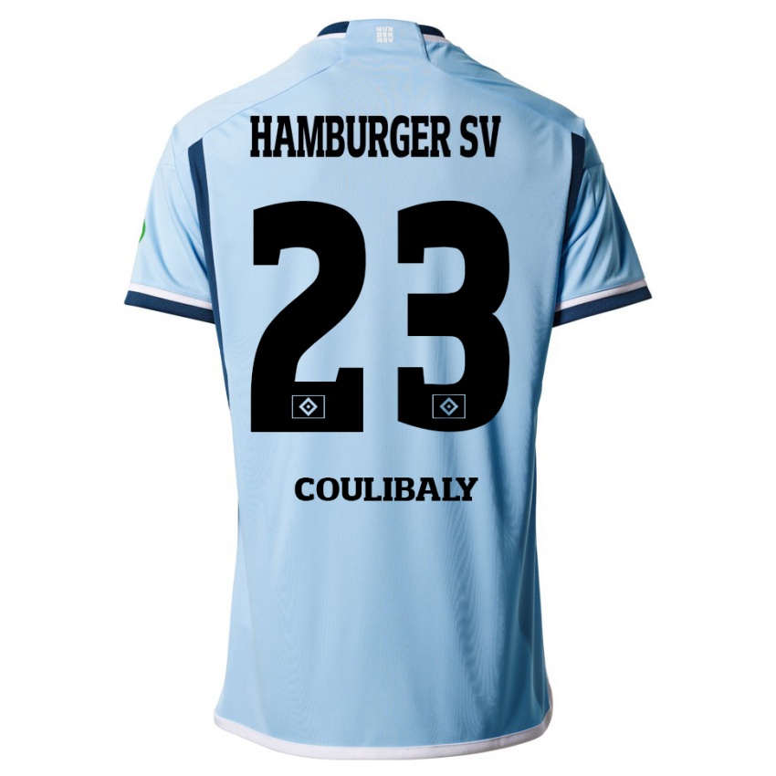 Kinderen Karim Coulibaly #23 Blauw Uitshirt Uittenue 2023/24 T-Shirt
