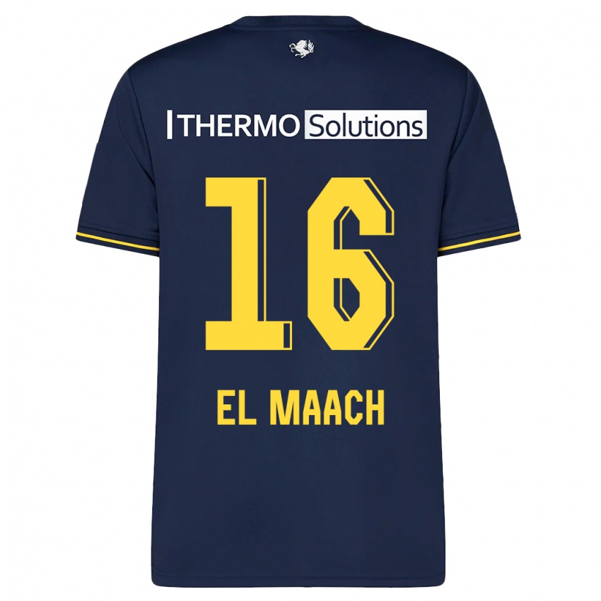 Kinderen Issam El Maach #16 Marine Uitshirt Uittenue 2023/24 T-Shirt