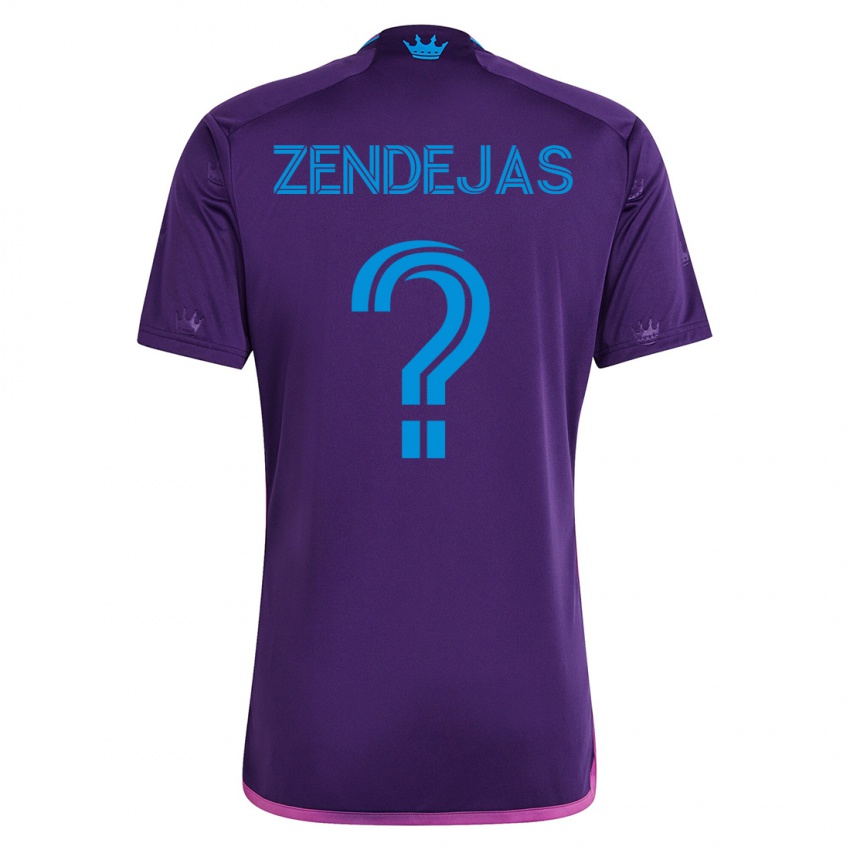 Kinderen Adrián Zendejas #0 Viooltje Uitshirt Uittenue 2023/24 T-Shirt