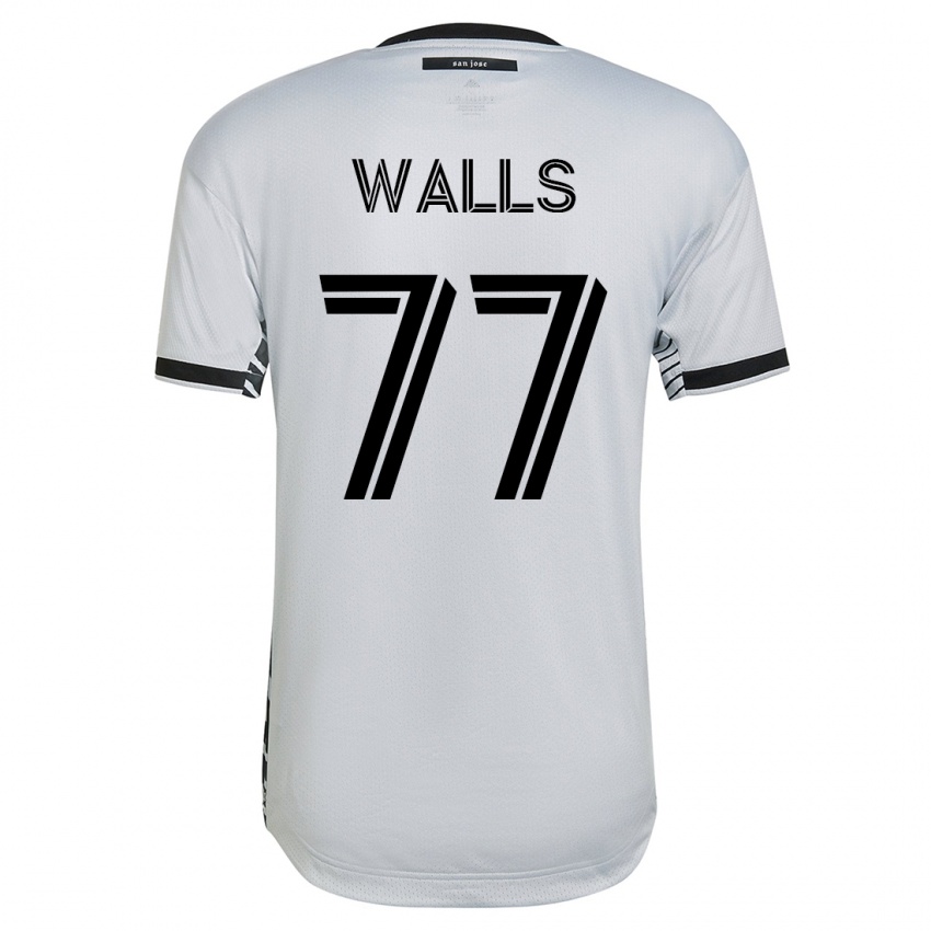 Kinderen Casey Walls #77 Wit Uitshirt Uittenue 2023/24 T-Shirt