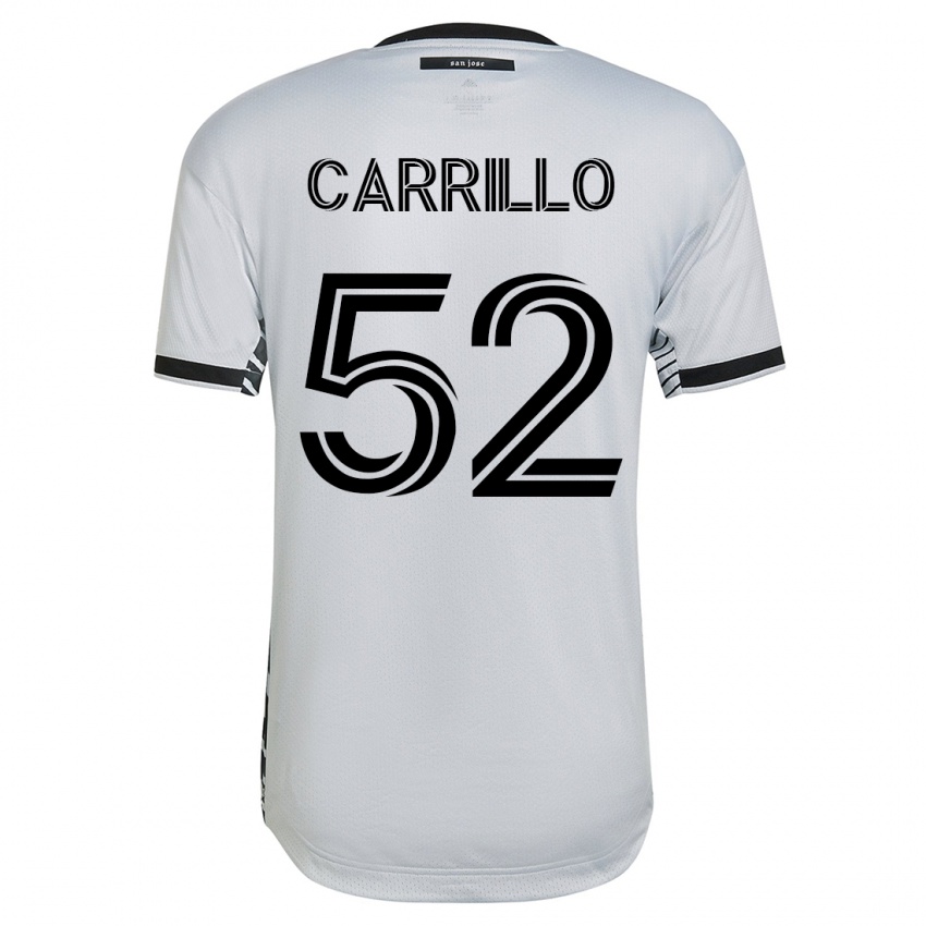 Kinderen Israel Carrillo #52 Wit Uitshirt Uittenue 2023/24 T-Shirt