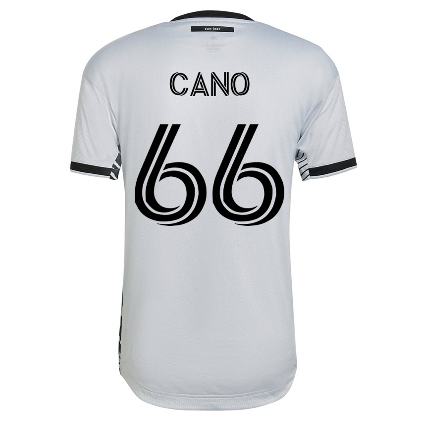 Kinderen Alejandro Cano #66 Wit Uitshirt Uittenue 2023/24 T-Shirt