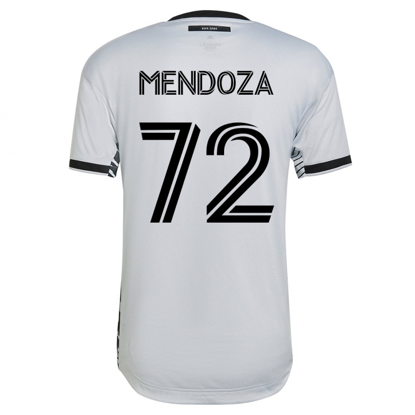 Kinderen Edwyn Mendoza #72 Wit Uitshirt Uittenue 2023/24 T-Shirt