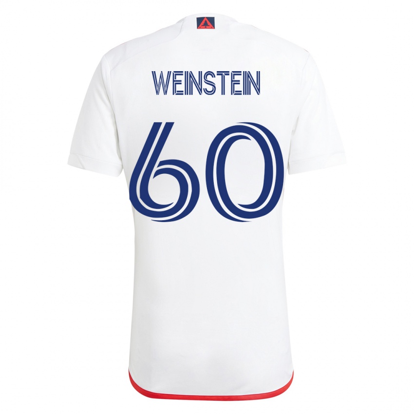 Kinderen Max Weinstein #60 Wit Rood Uitshirt Uittenue 2023/24 T-Shirt