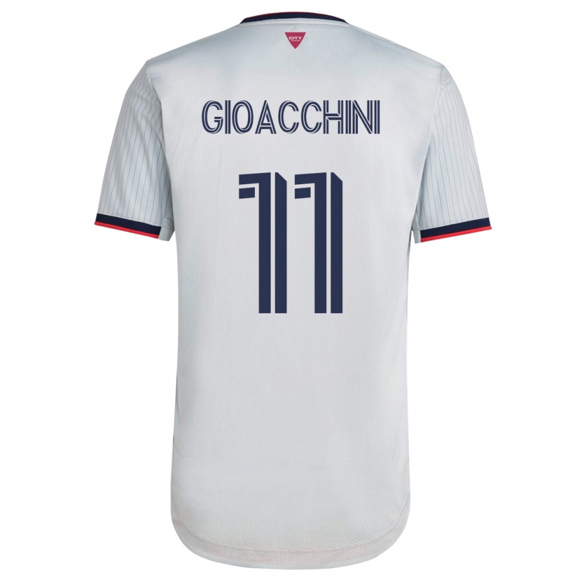 Kinderen Nicholas Gioacchini #11 Wit Uitshirt Uittenue 2023/24 T-Shirt