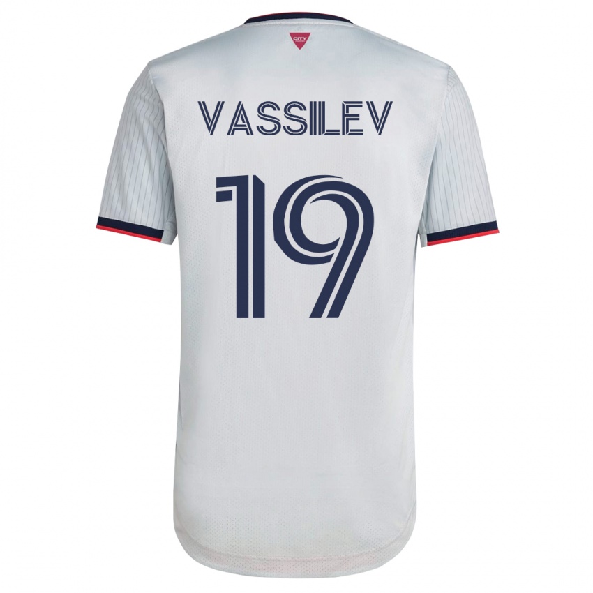 Kinderen Indiana Vassilev #19 Wit Uitshirt Uittenue 2023/24 T-Shirt