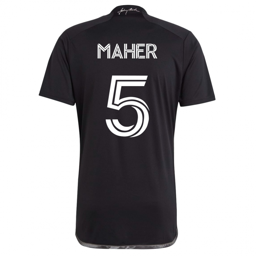 Kinderen Jack Maher #5 Zwart Uitshirt Uittenue 2023/24 T-Shirt