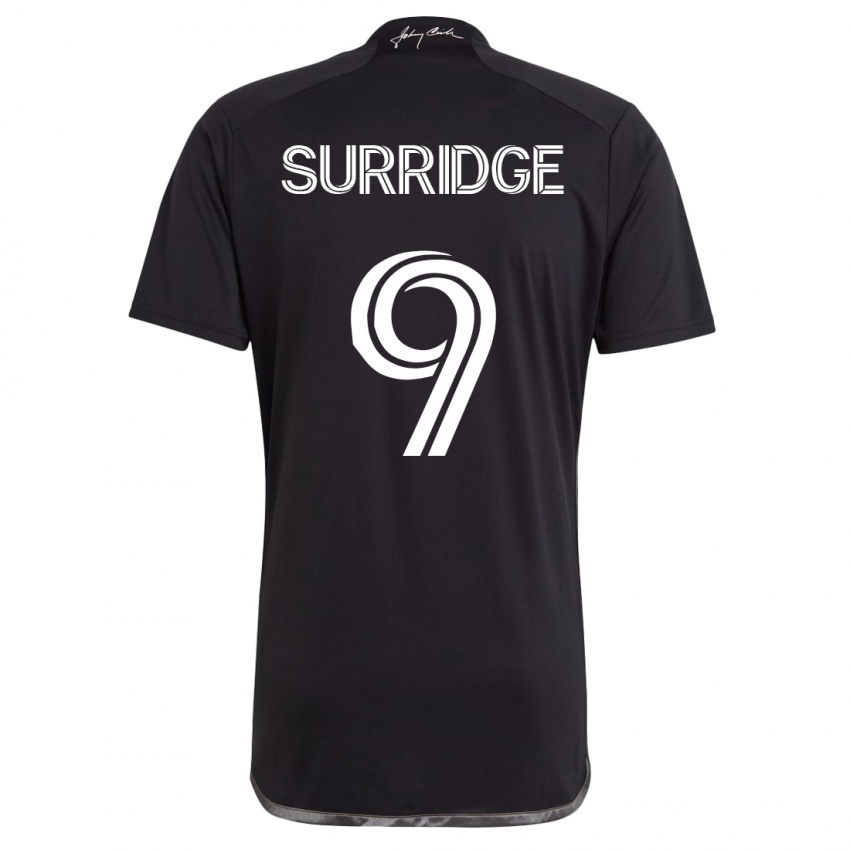 Kinderen Sam Surridge #9 Zwart Uitshirt Uittenue 2023/24 T-Shirt