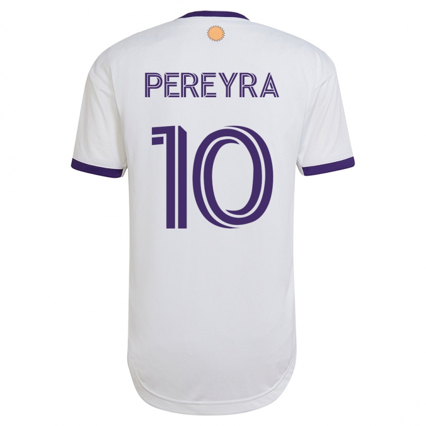 Kinderen Mauricio Pereyra #10 Wit Uitshirt Uittenue 2023/24 T-Shirt