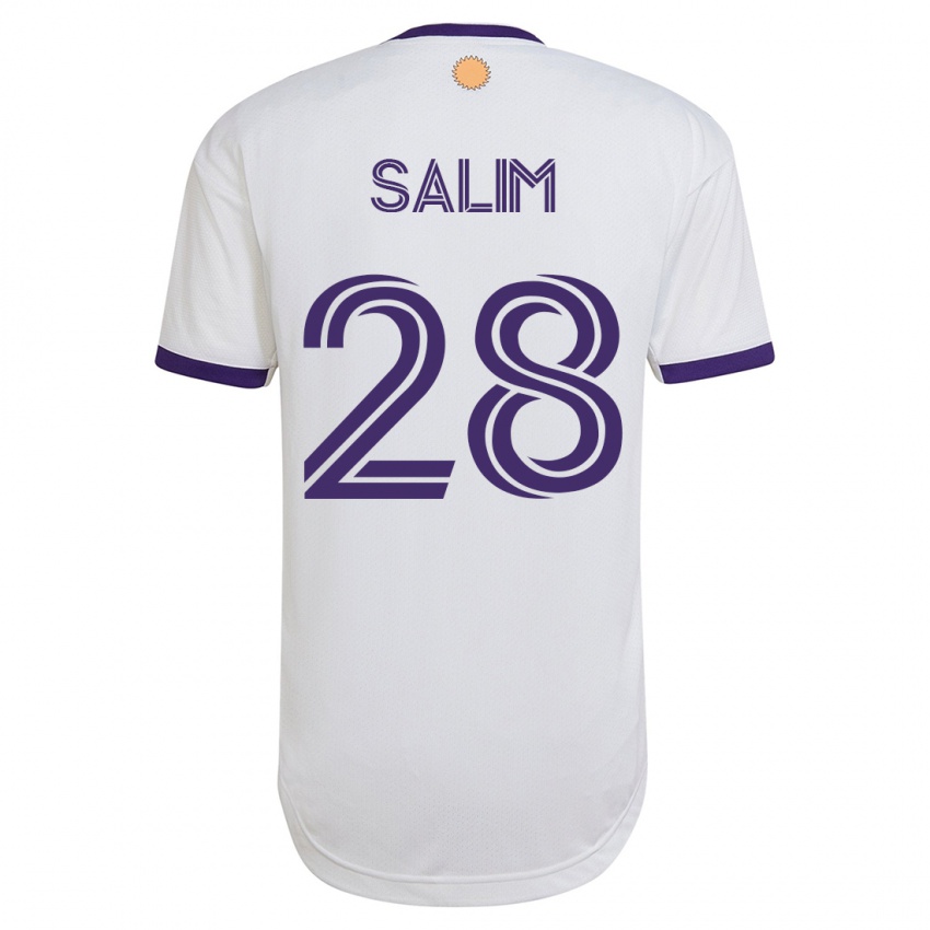 Kinderen Abdi Salim #28 Wit Uitshirt Uittenue 2023/24 T-Shirt