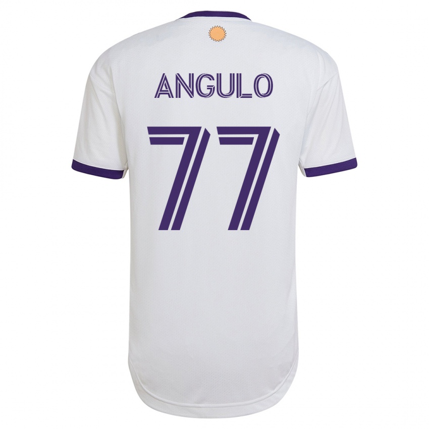 Kinderen Iván Angulo #77 Wit Uitshirt Uittenue 2023/24 T-Shirt