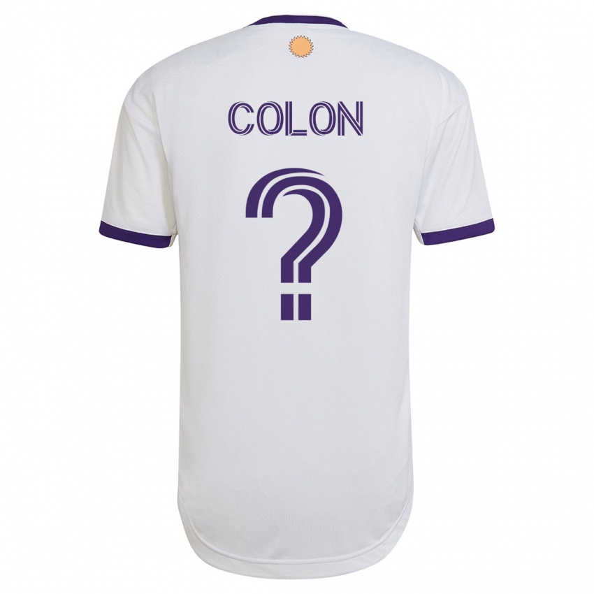 Kinderen Xzavier Colon #0 Wit Uitshirt Uittenue 2023/24 T-Shirt