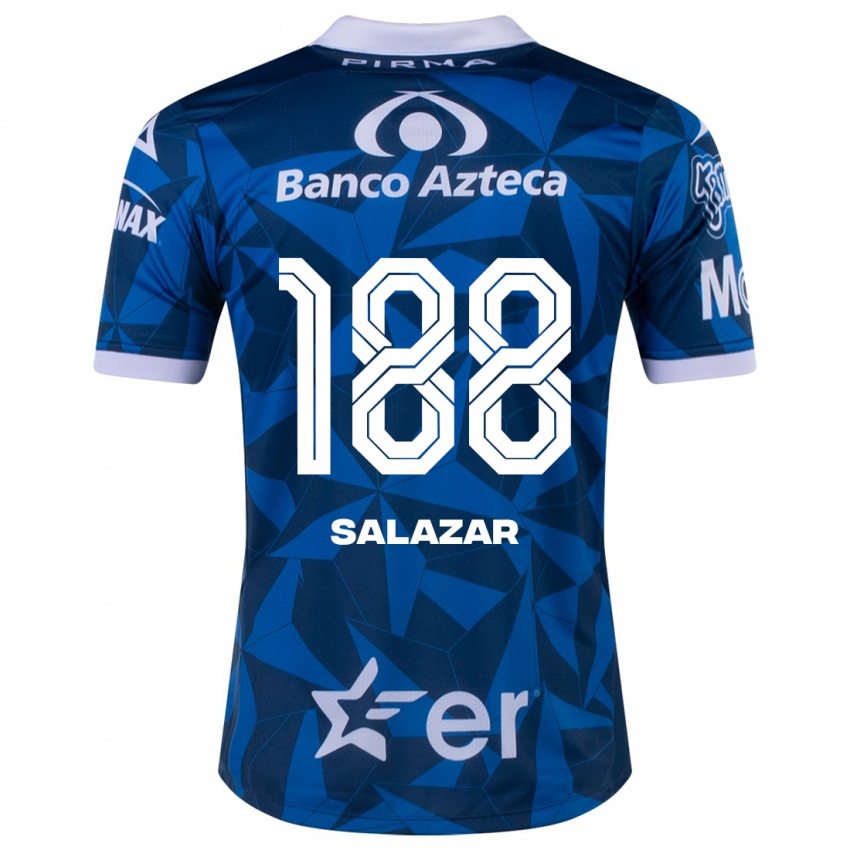 Kinderen Ronaldo Salazar #188 Blauw Uitshirt Uittenue 2023/24 T-Shirt