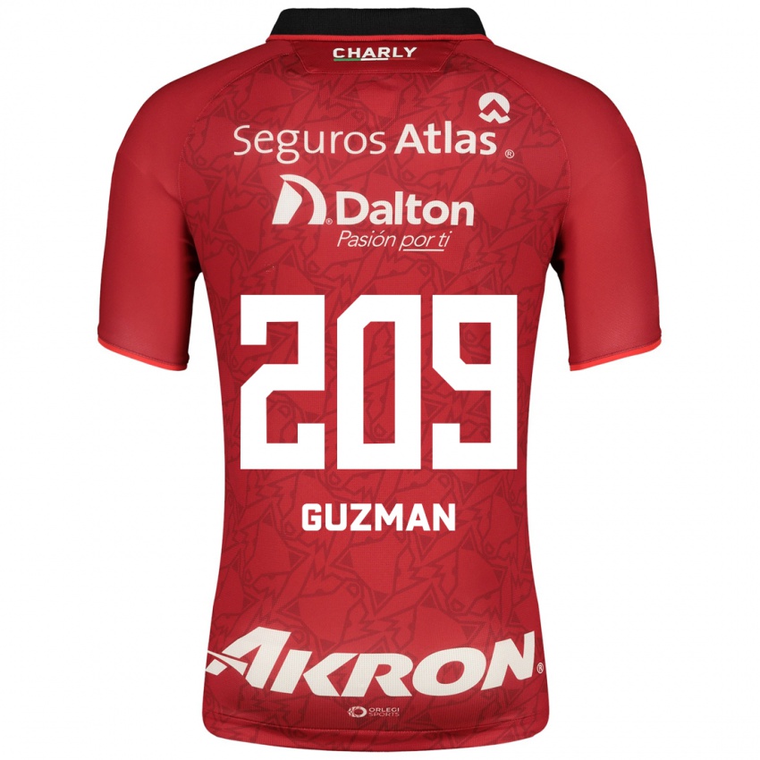 Kinderen Jorge Guzmán #209 Rood Uitshirt Uittenue 2023/24 T-Shirt