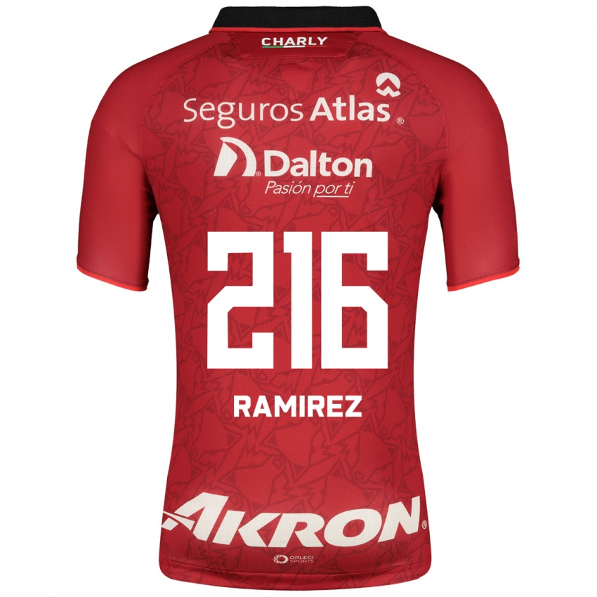 Kinderen Paulo Ramírez #216 Rood Uitshirt Uittenue 2023/24 T-Shirt