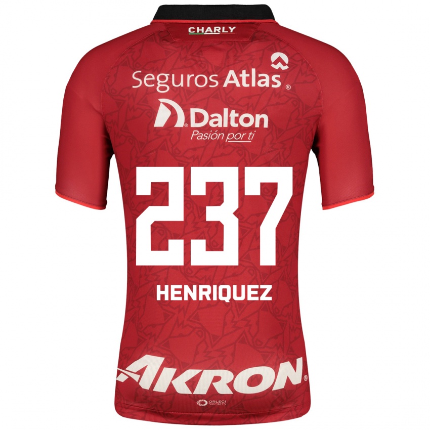Kinderen Carlos Henríquez #237 Rood Uitshirt Uittenue 2023/24 T-Shirt