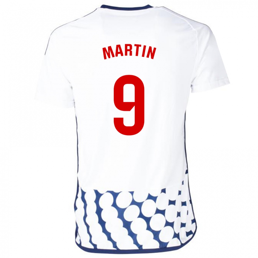 Kinderen Carlos Martin #9 Wit Uitshirt Uittenue 2023/24 T-Shirt