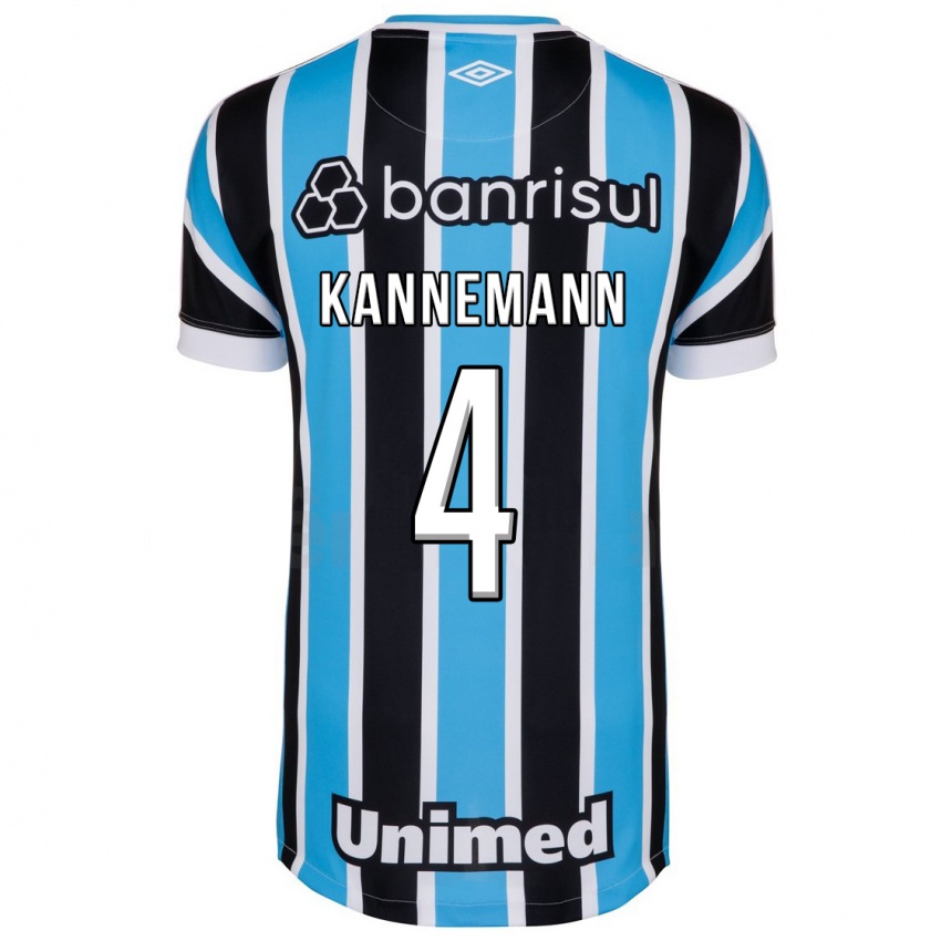 Heren Walter Kannemann #4 Blauw Thuisshirt Thuistenue 2023/24 T-Shirt