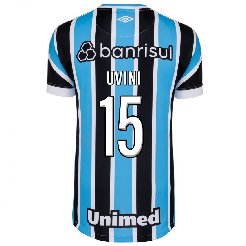 Heren Bruno Uvini #15 Blauw Thuisshirt Thuistenue 2023/24 T-Shirt