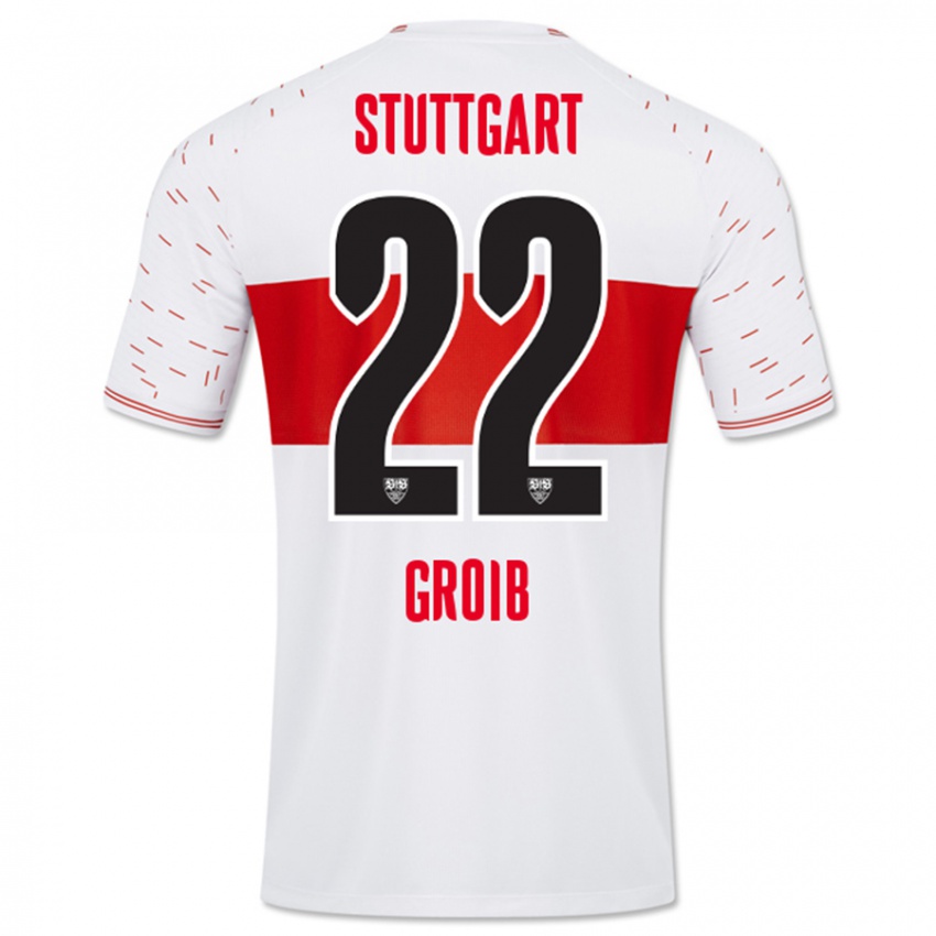 Heren Alexander Groiß #22 Wit Thuisshirt Thuistenue 2023/24 T-Shirt