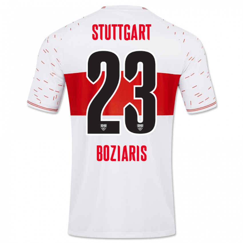 Heren Giannis Boziaris #23 Wit Thuisshirt Thuistenue 2023/24 T-Shirt