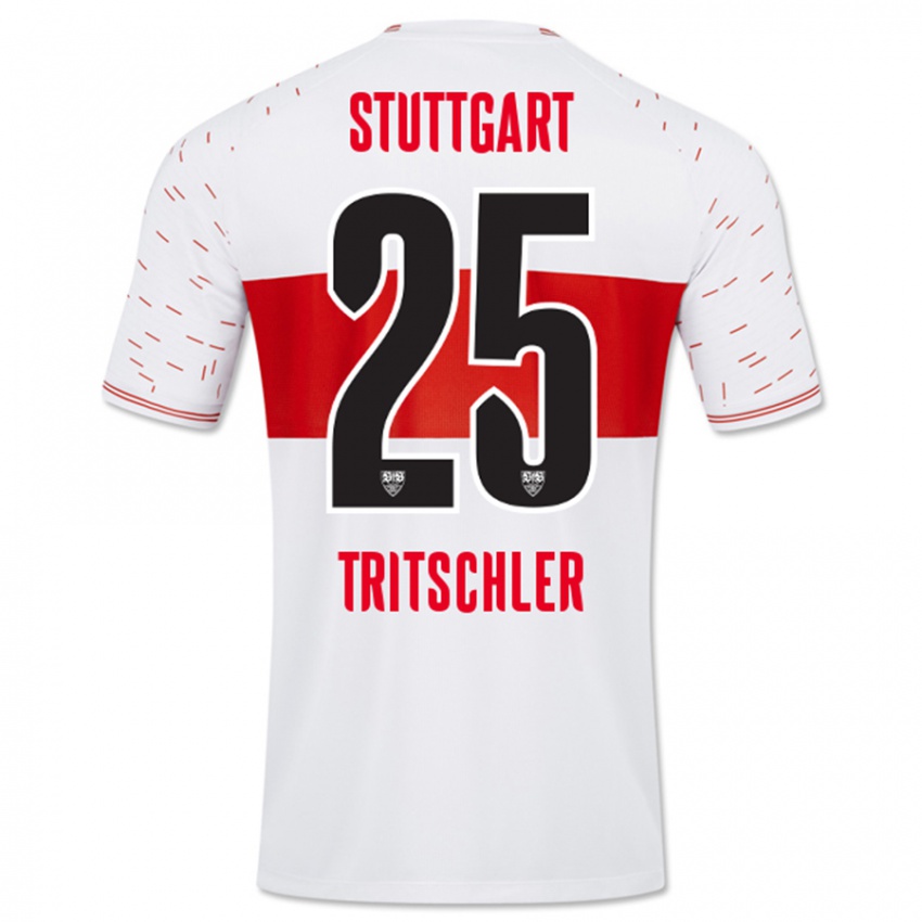 Heren David Tritschler #25 Wit Thuisshirt Thuistenue 2023/24 T-Shirt