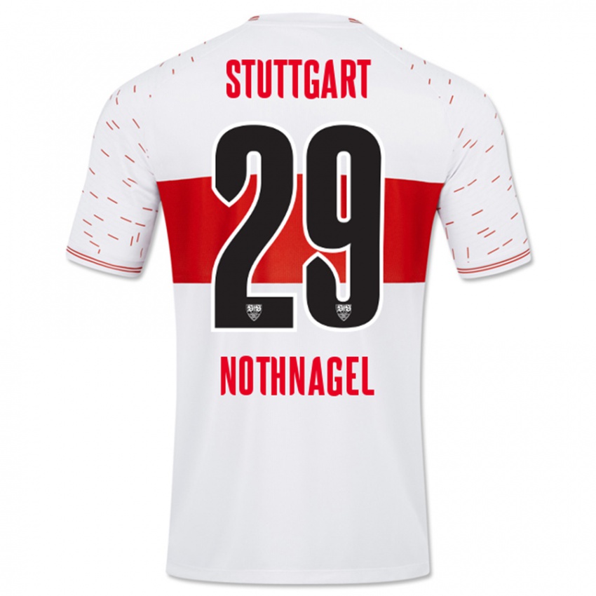 Heren Dominik Nothnagel #29 Wit Thuisshirt Thuistenue 2023/24 T-Shirt