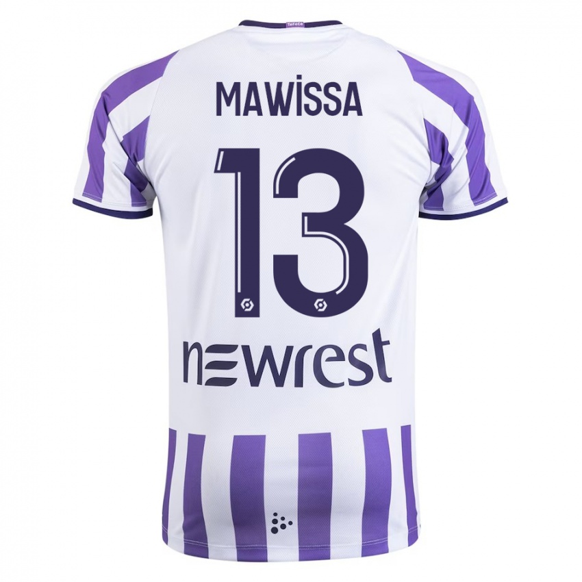 Heren Christian Mawissa Elebi #13 Wit Thuisshirt Thuistenue 2023/24 T-Shirt