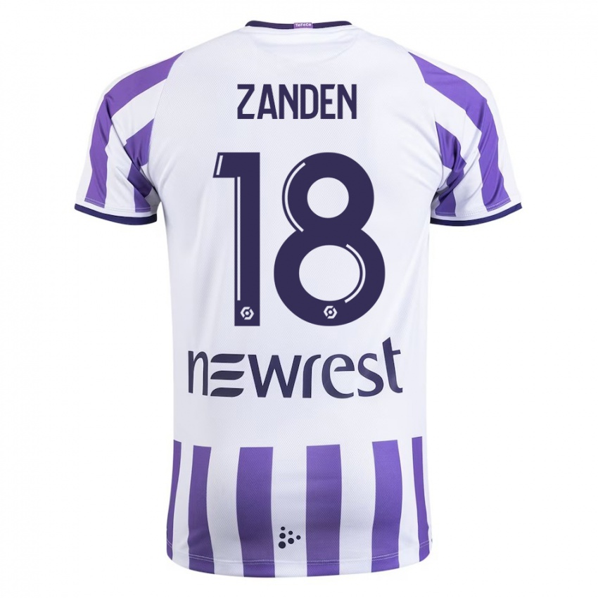 Heren Oliver Zandén #18 Wit Thuisshirt Thuistenue 2023/24 T-Shirt