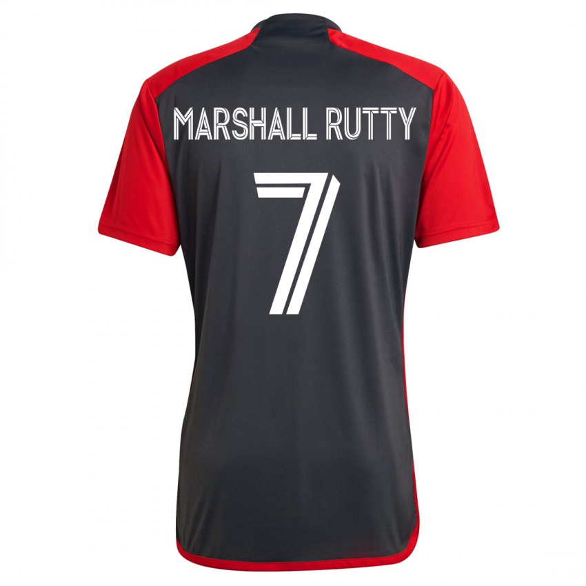 Heren Jahkeele Marshall-Rutty #7 Grijs Thuisshirt Thuistenue 2023/24 T-Shirt