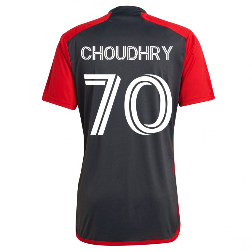 Heren Benjamin Choudhry #70 Grijs Thuisshirt Thuistenue 2023/24 T-Shirt