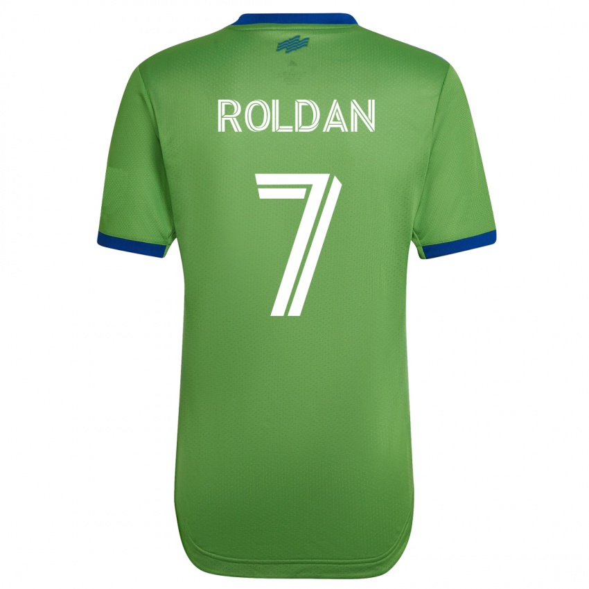 Heren Cristian Roldán #7 Groente Thuisshirt Thuistenue 2023/24 T-Shirt