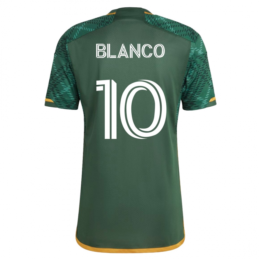 Heren Sebastián Blanco #10 Groente Thuisshirt Thuistenue 2023/24 T-Shirt