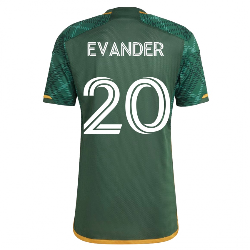 Heren Evander #20 Groente Thuisshirt Thuistenue 2023/24 T-Shirt