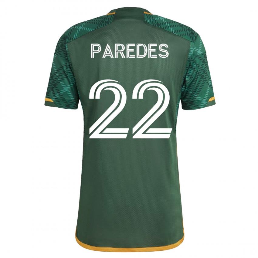 Heren Cristhian Paredes #22 Groente Thuisshirt Thuistenue 2023/24 T-Shirt
