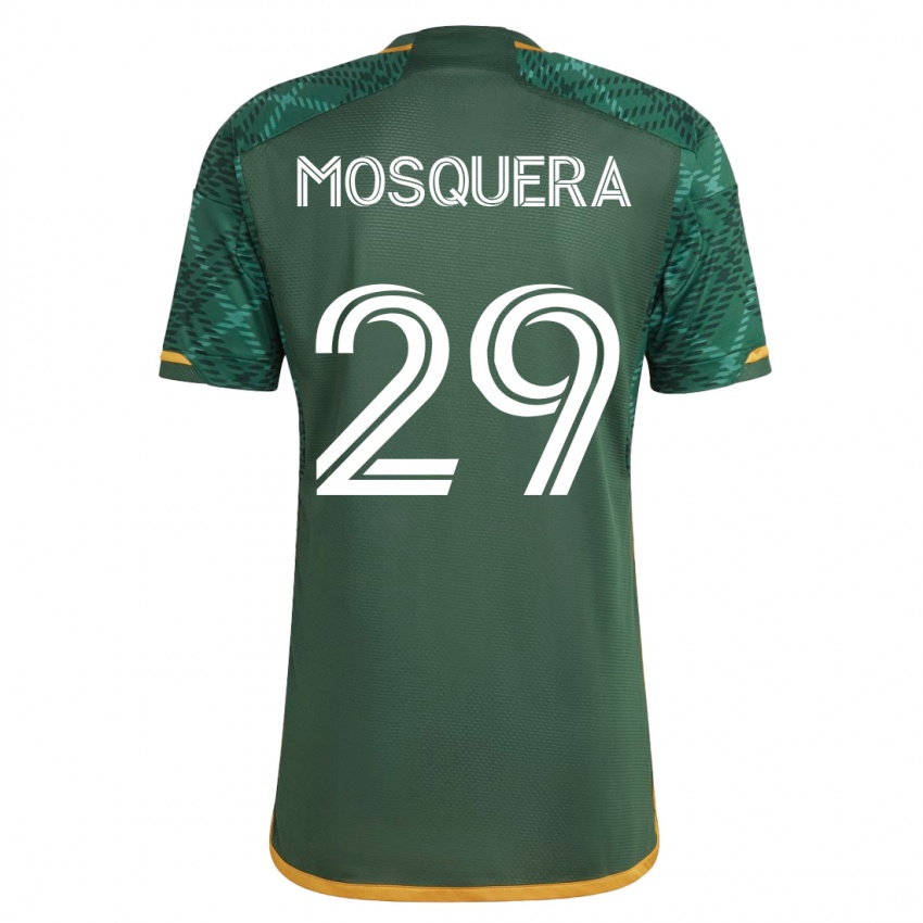 Heren Juan David Mosquera #29 Groente Thuisshirt Thuistenue 2023/24 T-Shirt