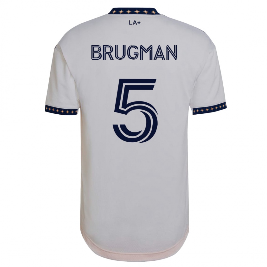 Heren Gastón Brugman #5 Wit Thuisshirt Thuistenue 2023/24 T-Shirt