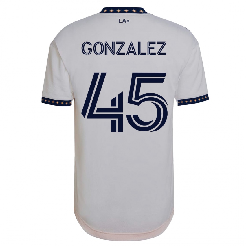 Heren Adrián González #45 Wit Thuisshirt Thuistenue 2023/24 T-Shirt