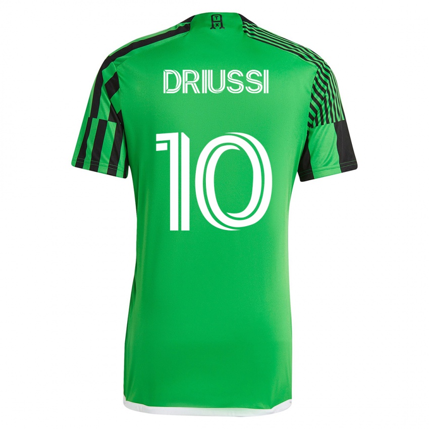 Heren Sebastián Driussi #10 Groen Zwart Thuisshirt Thuistenue 2023/24 T-Shirt