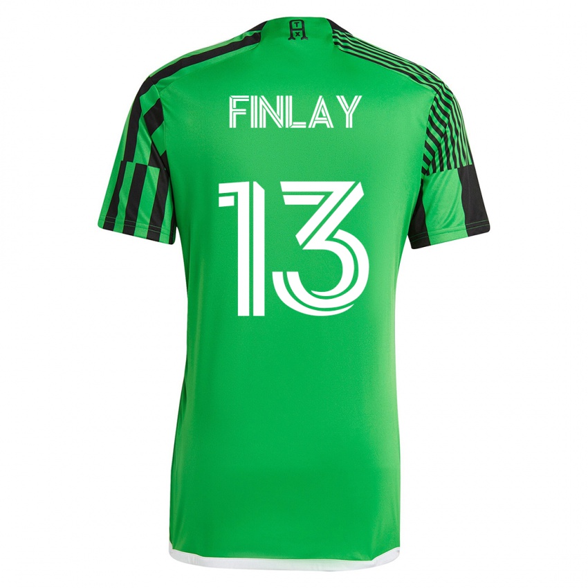 Heren Ethan Finlay #13 Groen Zwart Thuisshirt Thuistenue 2023/24 T-Shirt