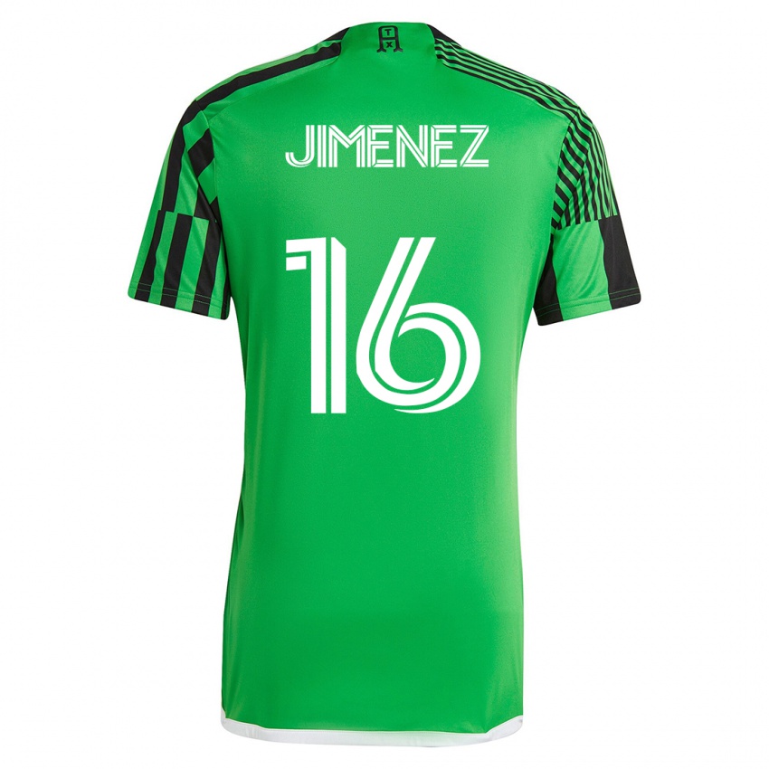 Heren Héctor Jiménez #16 Groen Zwart Thuisshirt Thuistenue 2023/24 T-Shirt