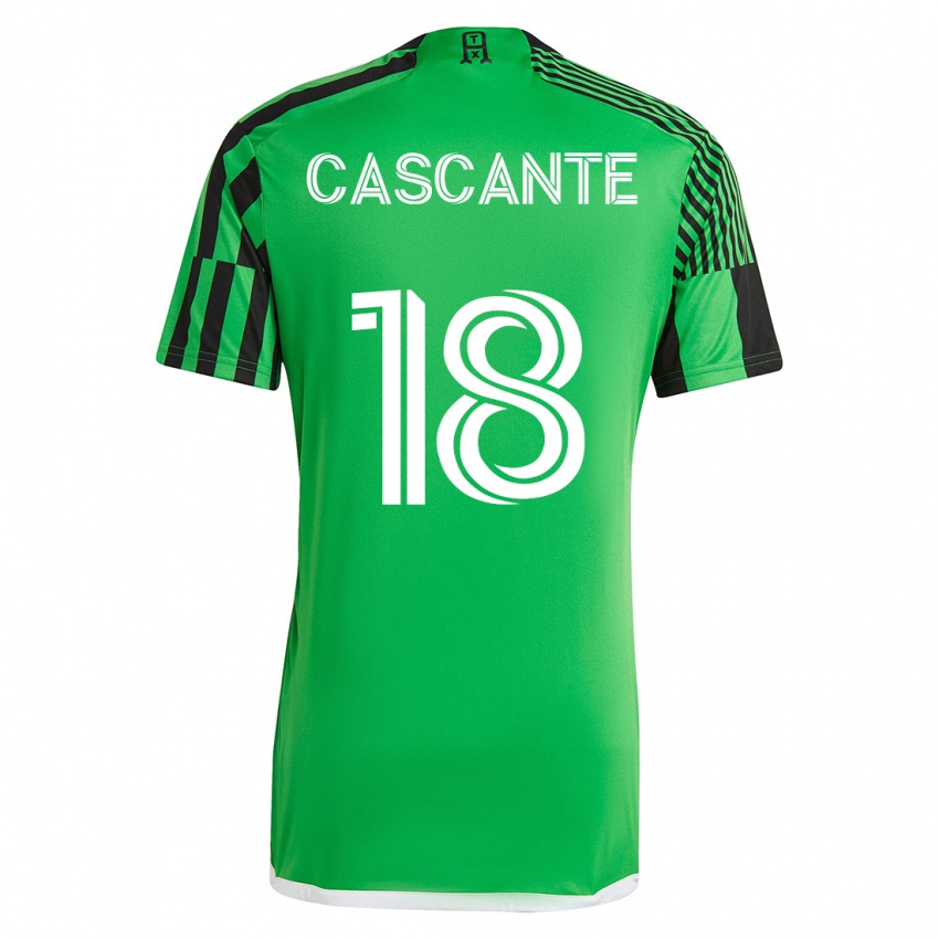 Heren Julio Cascante #18 Groen Zwart Thuisshirt Thuistenue 2023/24 T-Shirt