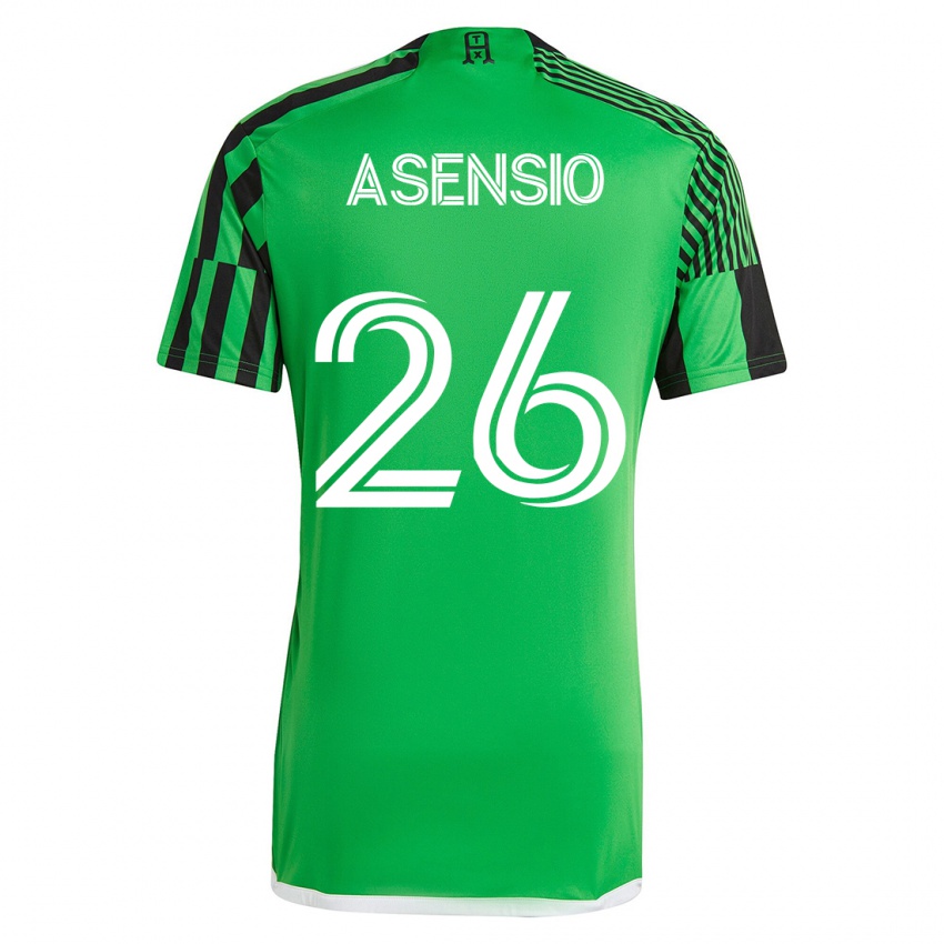 Heren Charlie Asensio #26 Groen Zwart Thuisshirt Thuistenue 2023/24 T-Shirt