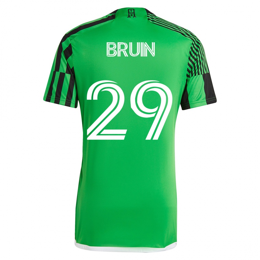 Heren Will Bruin #29 Groen Zwart Thuisshirt Thuistenue 2023/24 T-Shirt