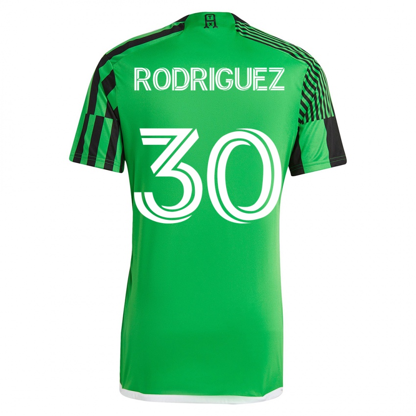 Heren Memo Rodríguez #30 Groen Zwart Thuisshirt Thuistenue 2023/24 T-Shirt